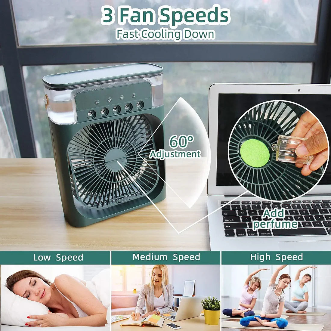 Rechargeable - Portable Mini Mist Fan