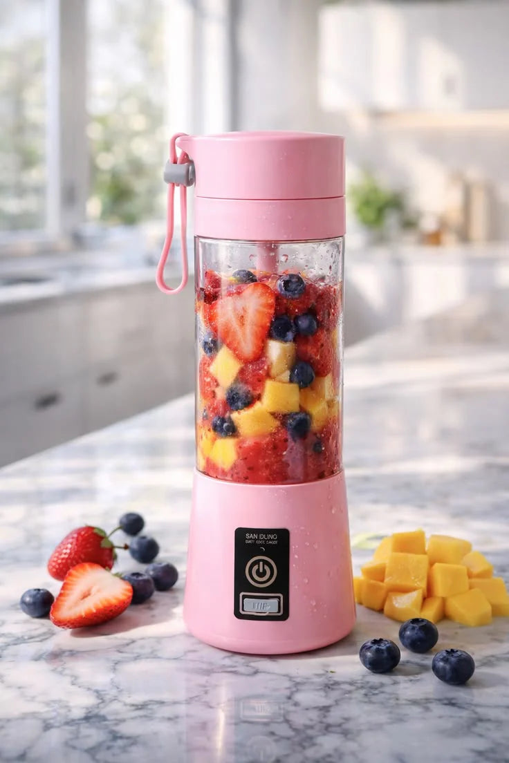 Portable 6 cuts Blender Home USB Rechargeable Electric Fruit Extractor Juice Blender Machine | Mini Smoothie Maker