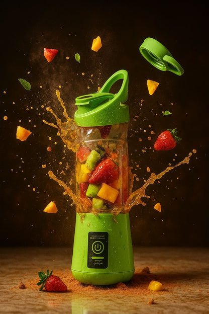 Portable 6 cuts Blender Home USB Rechargeable Electric Fruit Extractor Juice Blender Machine | Mini Smoothie Maker