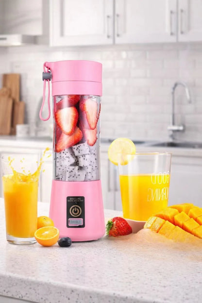 Portable 6 cuts Blender Home USB Rechargeable Electric Fruit Extractor Juice Blender Machine | Mini Smoothie Maker