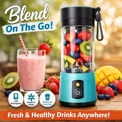 Portable 6 cuts Blender Home USB Rechargeable Electric Fruit Extractor Juice Blender Machine | Mini Smoothie Maker