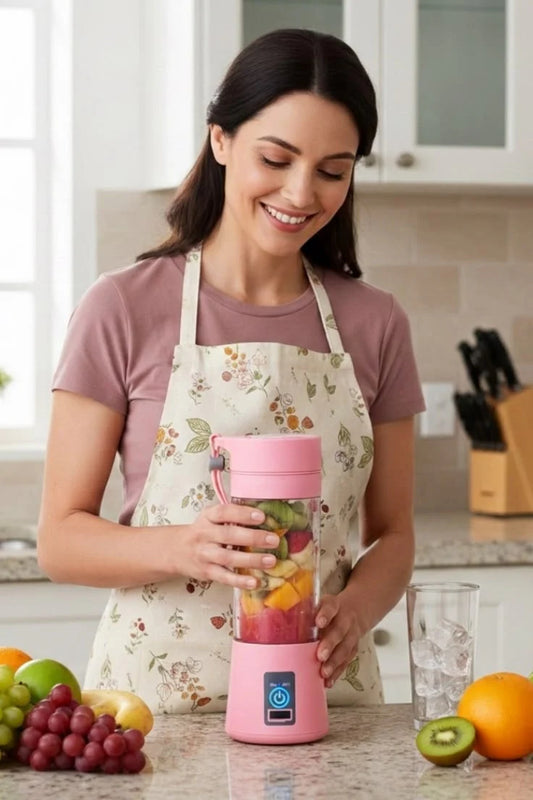 Portable 6 cuts Blender Home USB Rechargeable Electric Fruit Extractor Juice Blender Machine | Mini Smoothie Maker